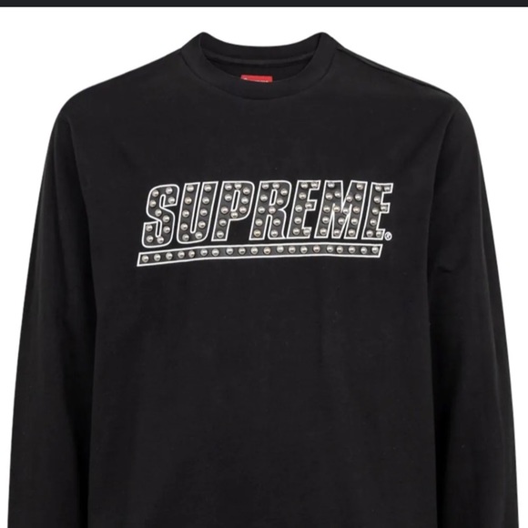 SUPREME SS20 STUDDED LOGO LONG SLEEVE - Picture 5 of 6